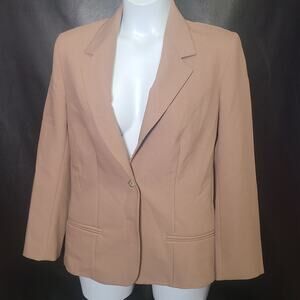Pykettes Brown blazer was the shoulder pad size large